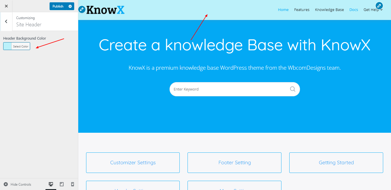 Site header – KnowX